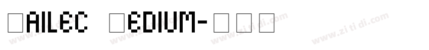 Sailec Medium字体转换